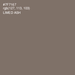 #7F7167 - Limed Ash Color Image